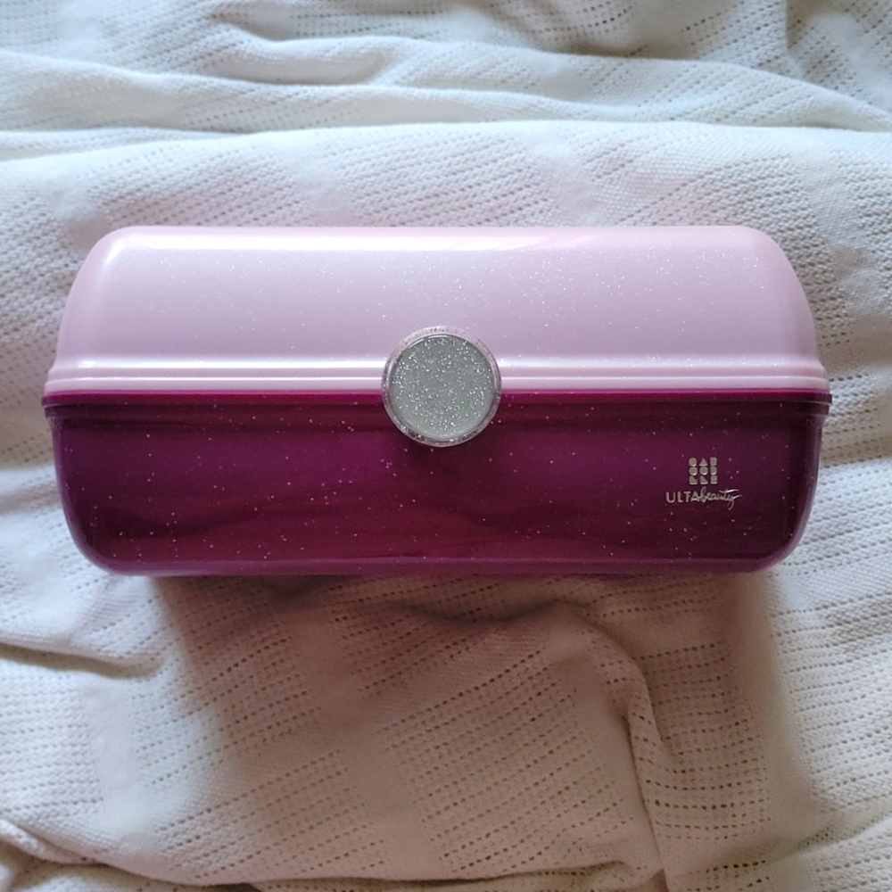 Caboodles Limited Edition x Ulta Pink n Purple Train Case Makeup Organiz…